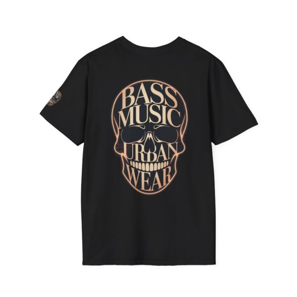 Bass Music Urban Wear Skull T-Shirt - Unisex Softstyle Tee for Music Lovers – Image 2