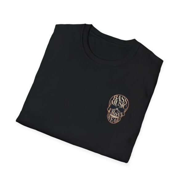 Bass Music Urban Wear Skull T-Shirt - Unisex Softstyle Tee for Music Lovers – Image 4