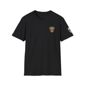 Bass Wear Unisex Softstyle T-Shirt - Colorful Skull & Mushroom Graphic