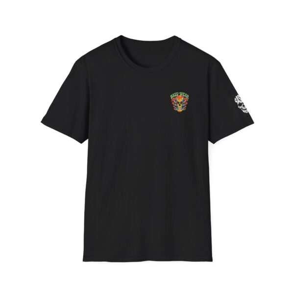 Bass Wear Unisex Softstyle T-Shirt - Colorful Skull & Mushroom Graphic