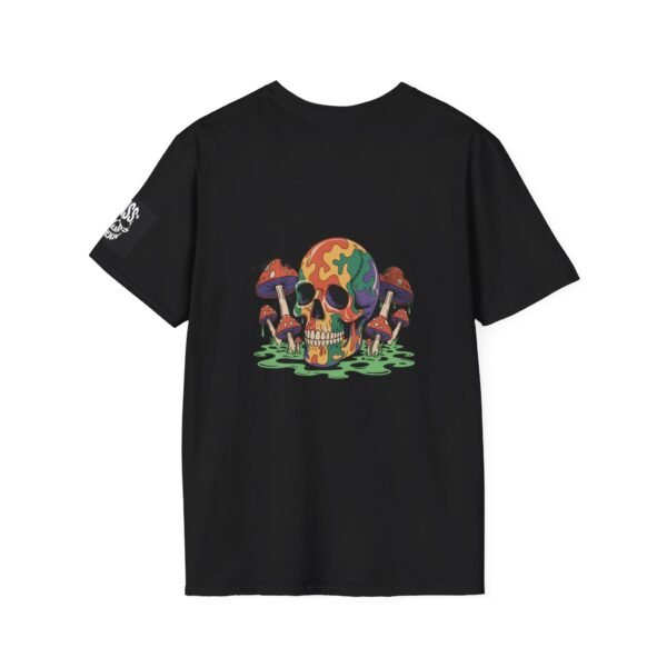 Bass Wear Unisex Softstyle T-Shirt - Colorful Skull & Mushroom Graphic – Image 2